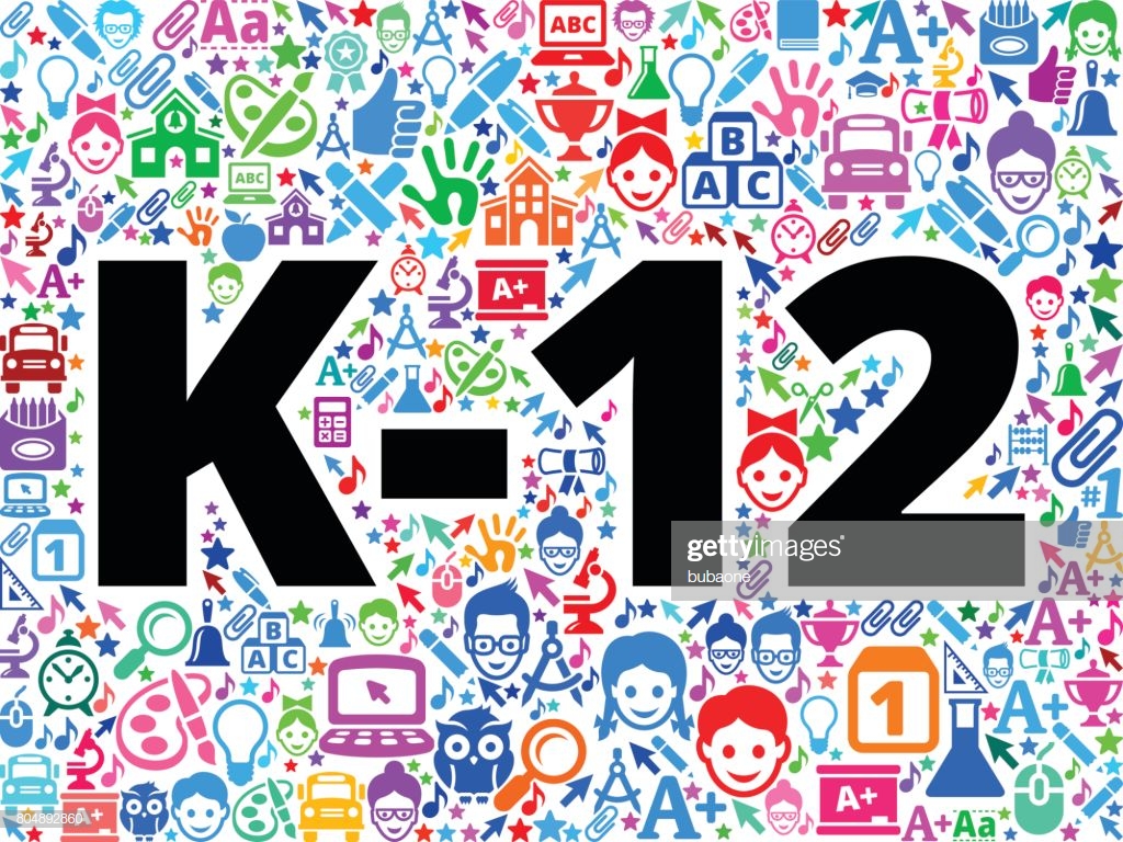 K12 School And Education Vector Icon Background High Res