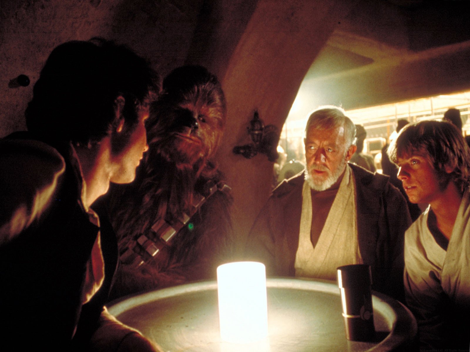 Han Solo Chewbacca Harrison Ford Mark Hamill Obi Wan Kenobi Wallpaper