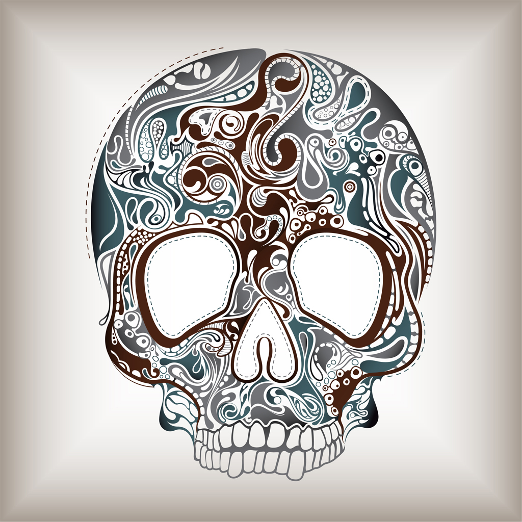 Abstract Skull iPad Wallpaper Background And Theme