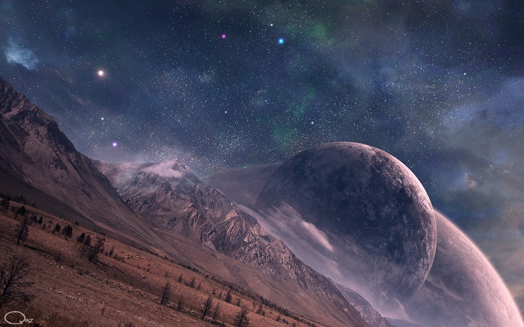 wallpaper with an alien planet Space Wallpapers Pinterest 736x460