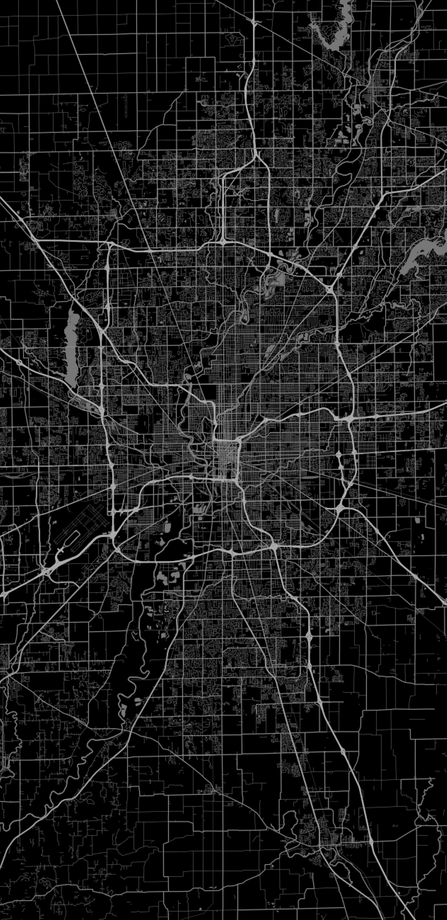 Indianapolis Map Cell Phone Wallpaper
