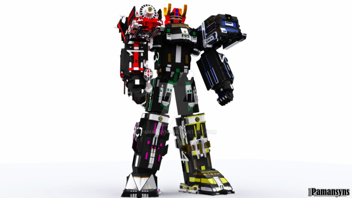 Megazord Super Train 3d By Pamansyns