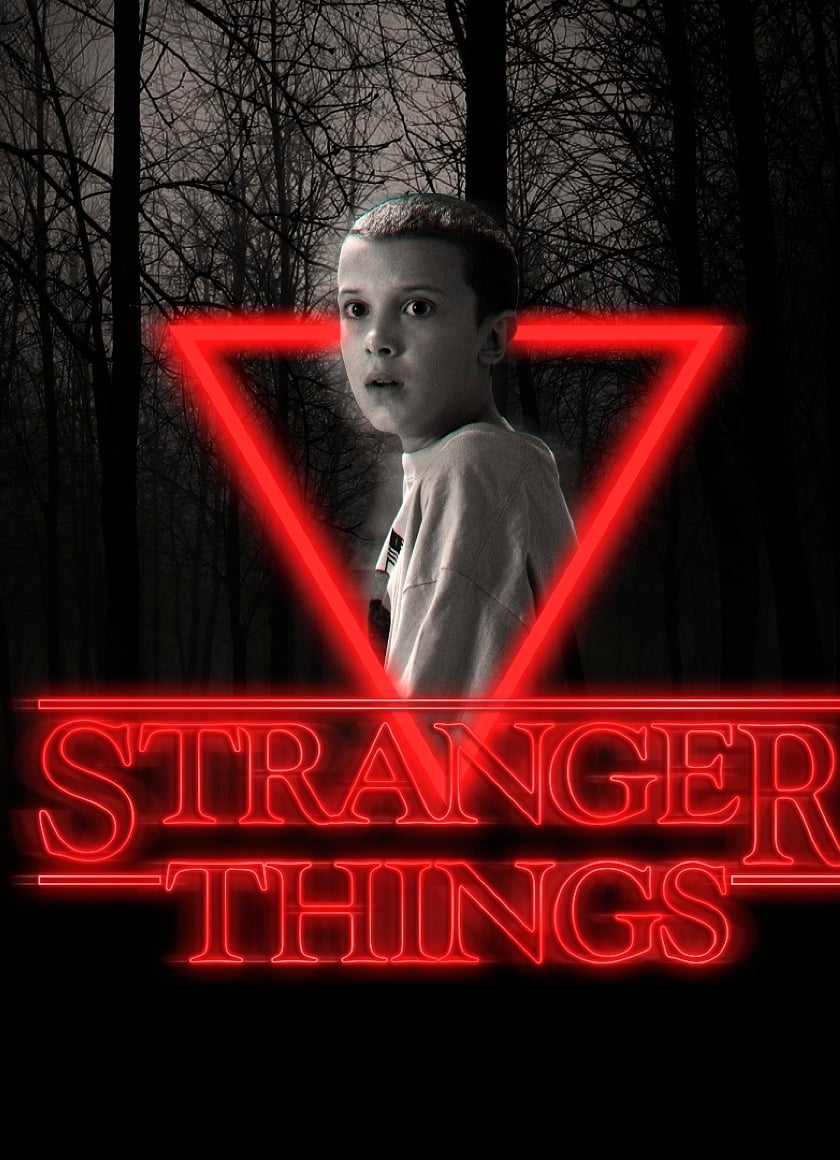 Stranger Things Eleven Neon Poster Full HD Wallpaper 840x1160