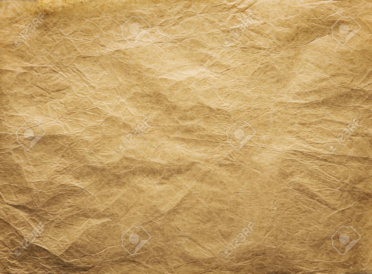 Old Wrinkled Paper Background Papers Folds Wrinkles Texture