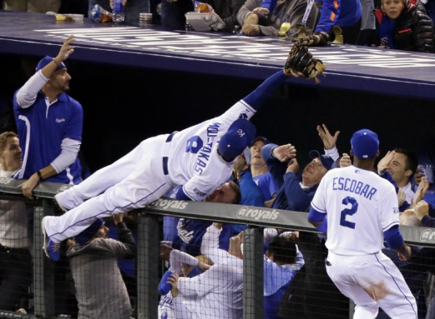 Royals make bobblehead of Mike Moustakas ALCS catch Big League Stew