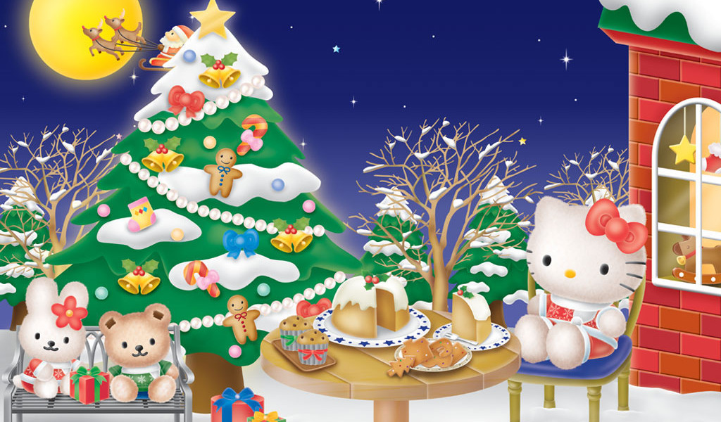 Hello Kitty Christmas Wallpaper Sanrio Kawaii