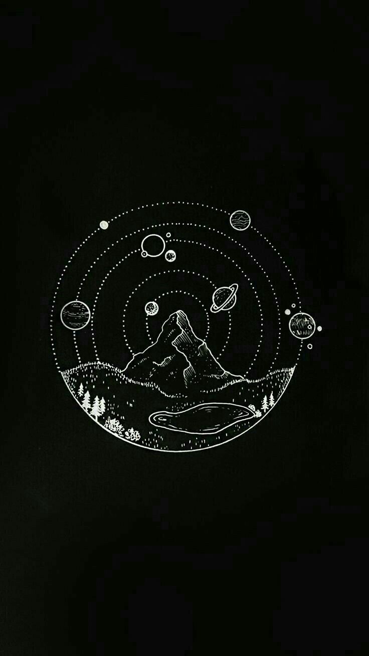 Penumbra On Art Inspo Black Wallpaper iPhone