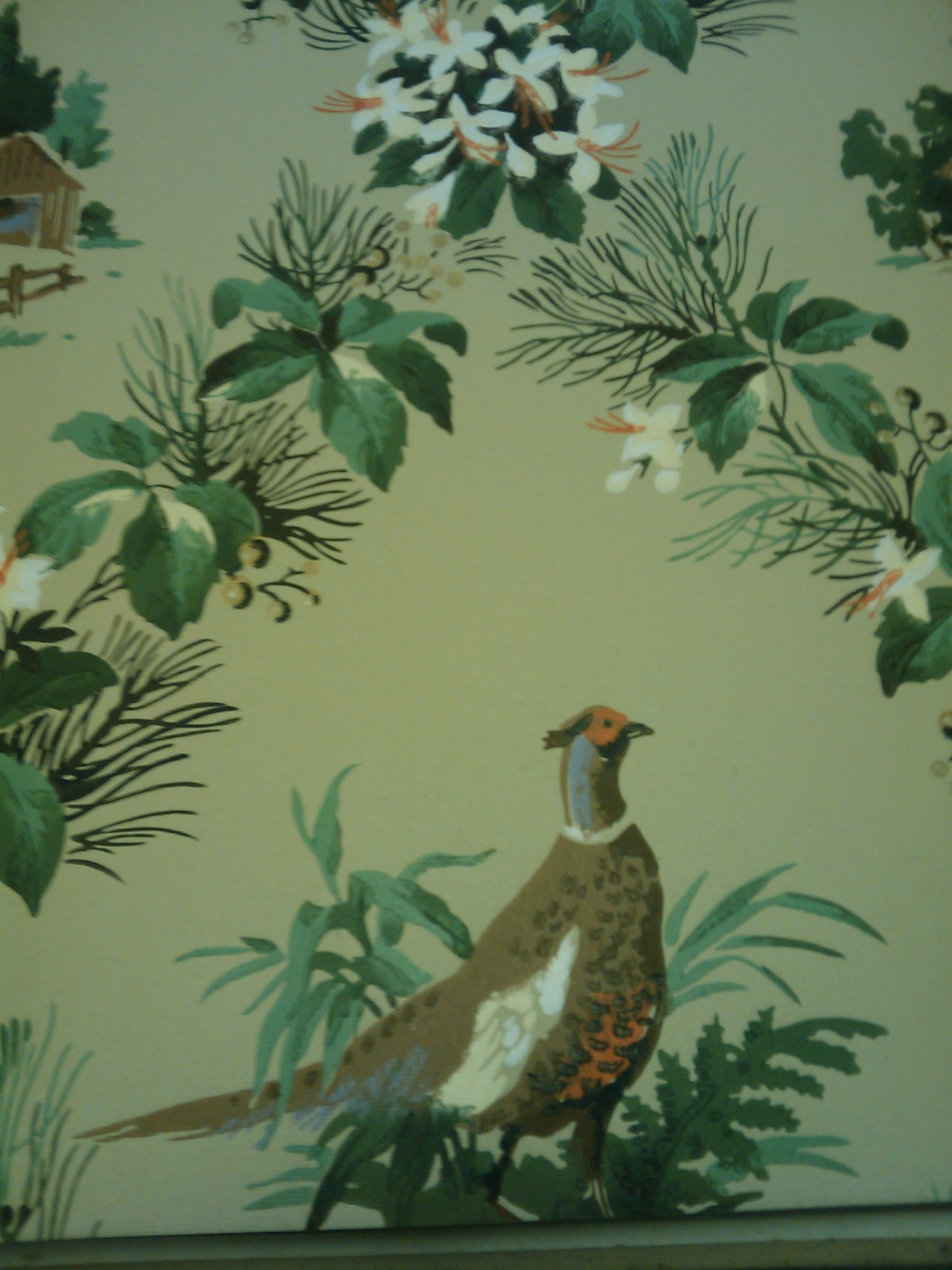 Vintage Pheasant Wallpaper
