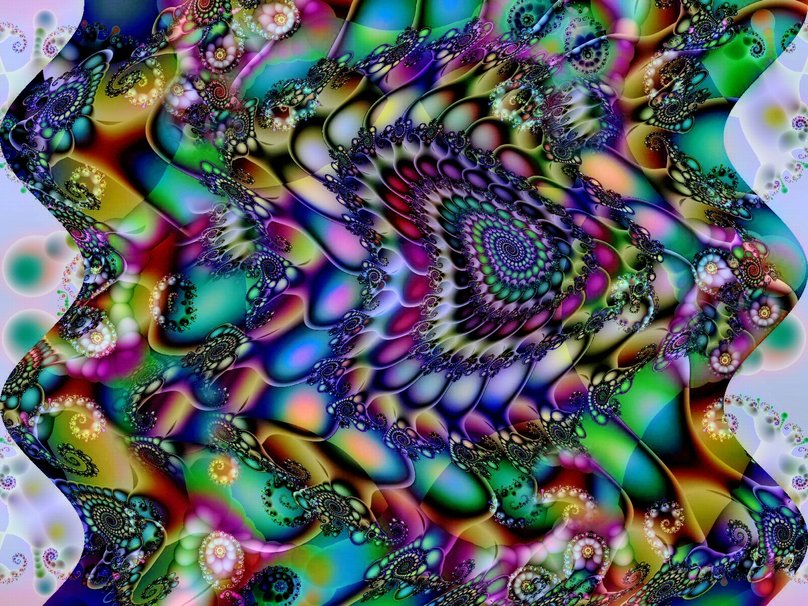 Psychedelic Wave Wallpaper