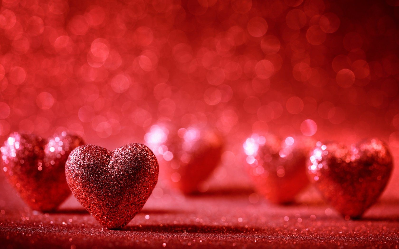 Valentines Day Love Hearts HD Widescreen Wallpaper