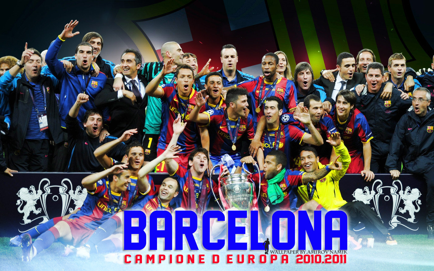 Fc Barcelona Champions League Wallpaper