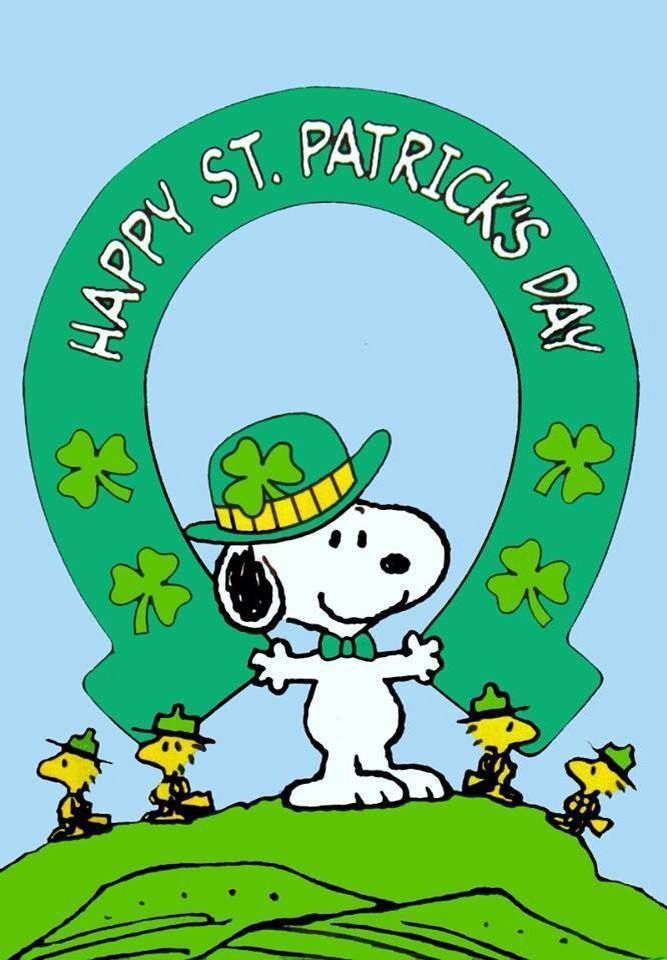 Happy St Patrick S Day Snoopy Peanuts Holidays Thanksgiving Chr