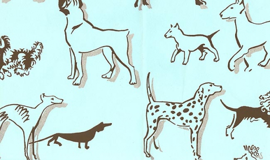 Best In Show Wallpaper With Chocolate Dogs Silver