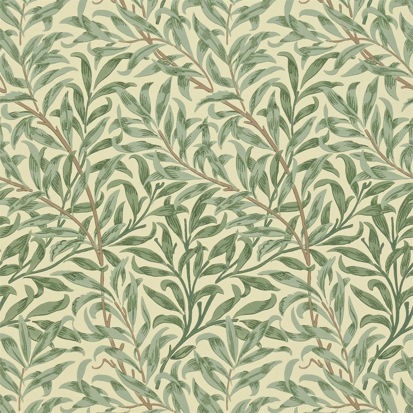 Green Willow Boughs Pendium Ii Morris Co Wallpaper