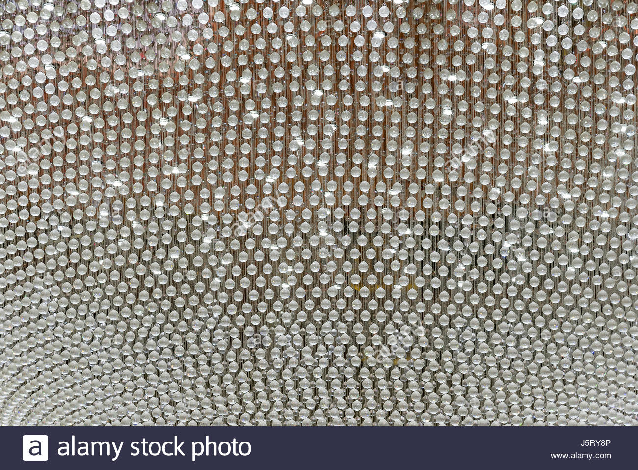 Abstract Crystal Chandelier Background Of Balls
