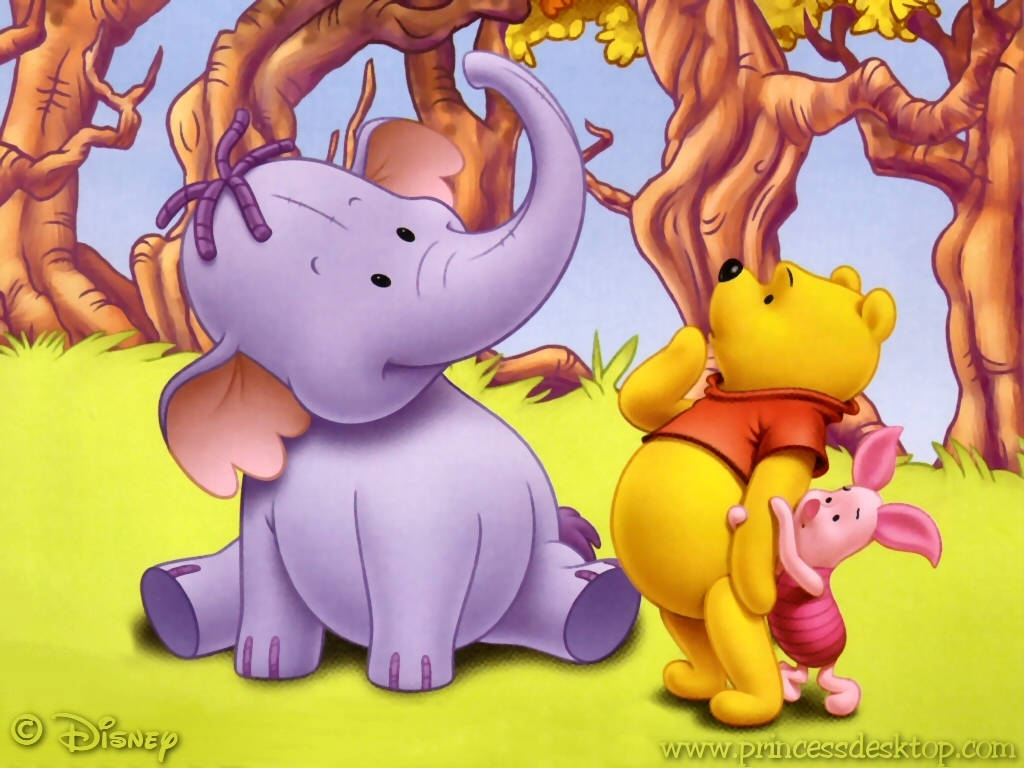 Illustration Of Winnie The Pooh iPhone Theme Wallpaper