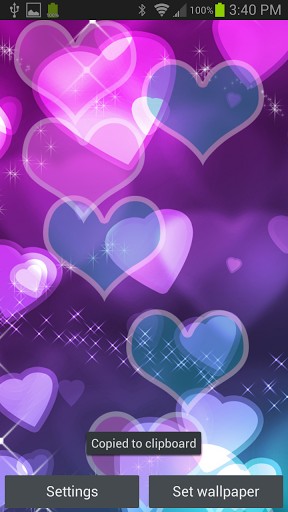 Bigger Hearts Live Wallpaper For Android Screenshot
