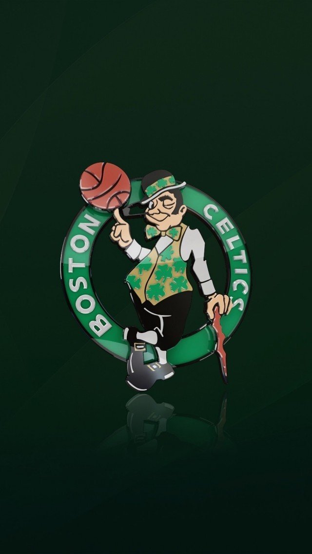 Boston Celtics Logo Reflection Image Gallery HD Wallpapers for iPhone