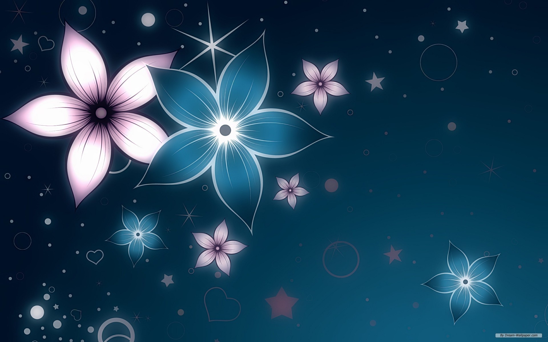 Abstract Flowers HD Wallpaper