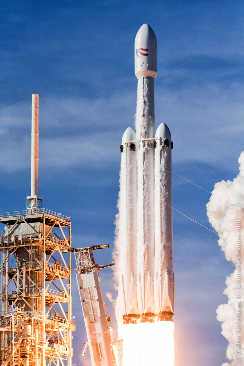 Photos Launch Pad Cameras Capture Falcon Heavy S Fiery Liftoff
