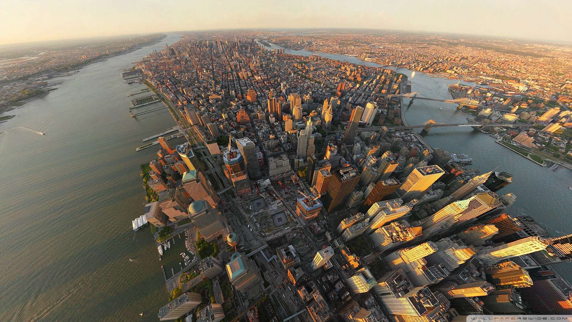 Download New York Aerial View 2 Wallpaper 1080p HD HDWallWidecom