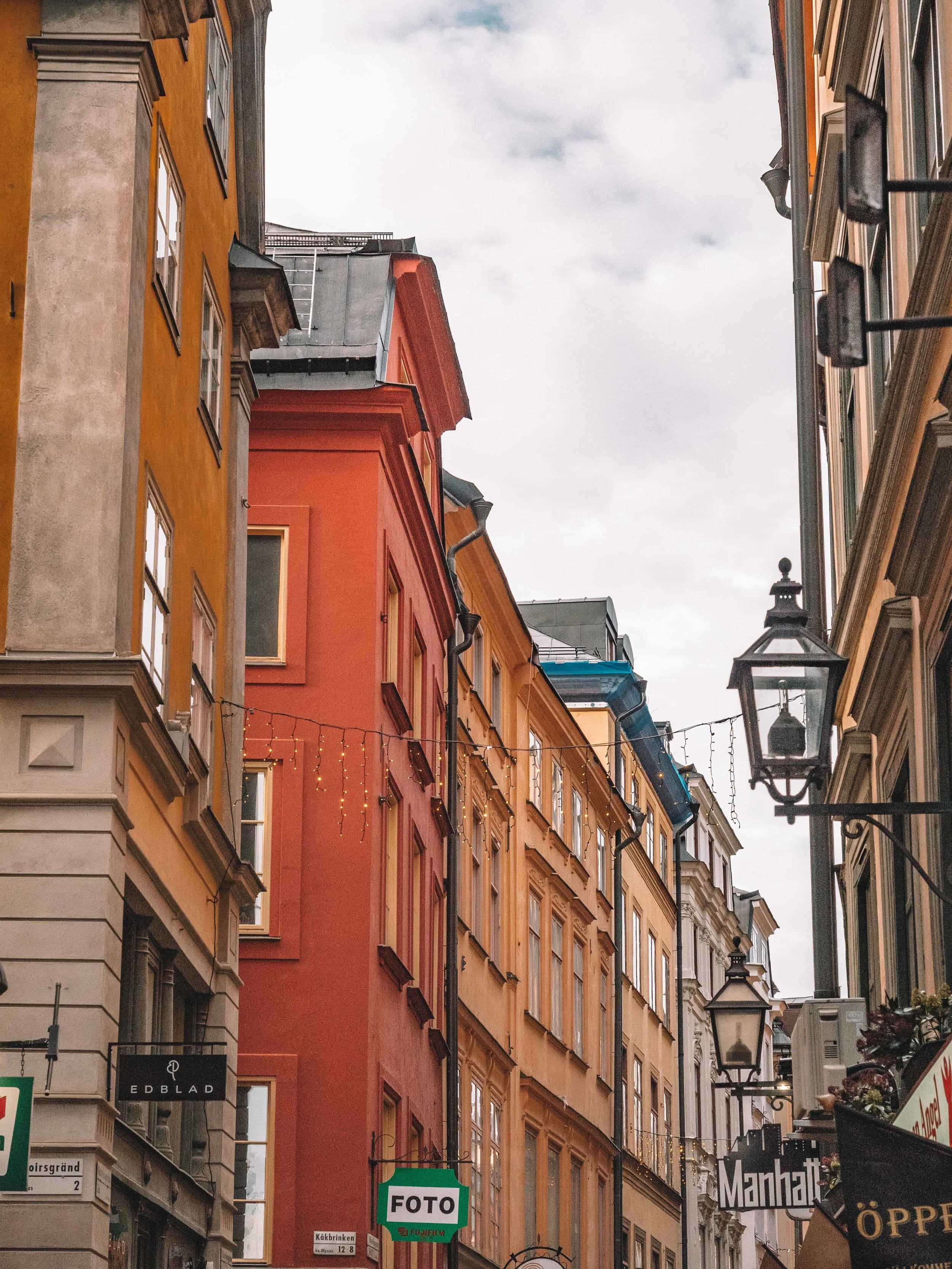Gamla Stan Stortorget And Stortorgsbrunnen Wallpaper