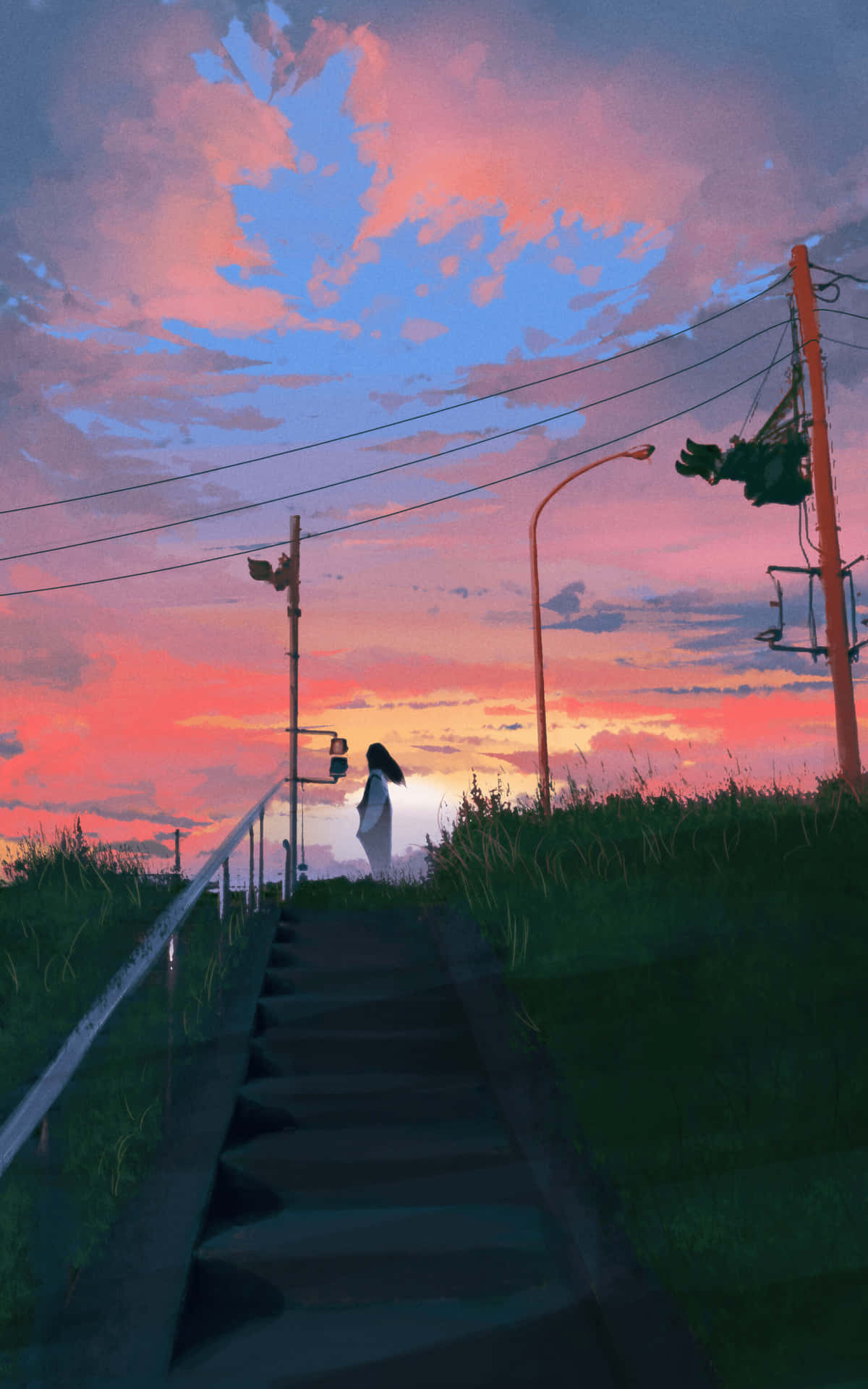 Anime Sunset Wallpaper
