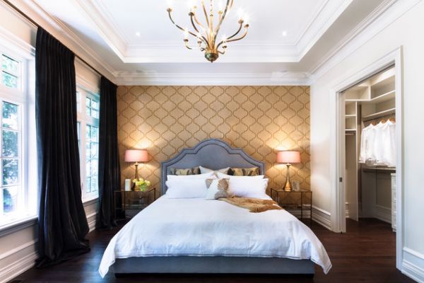 Outstanding Gold Accent Wall Bedroom X Kb Jpeg