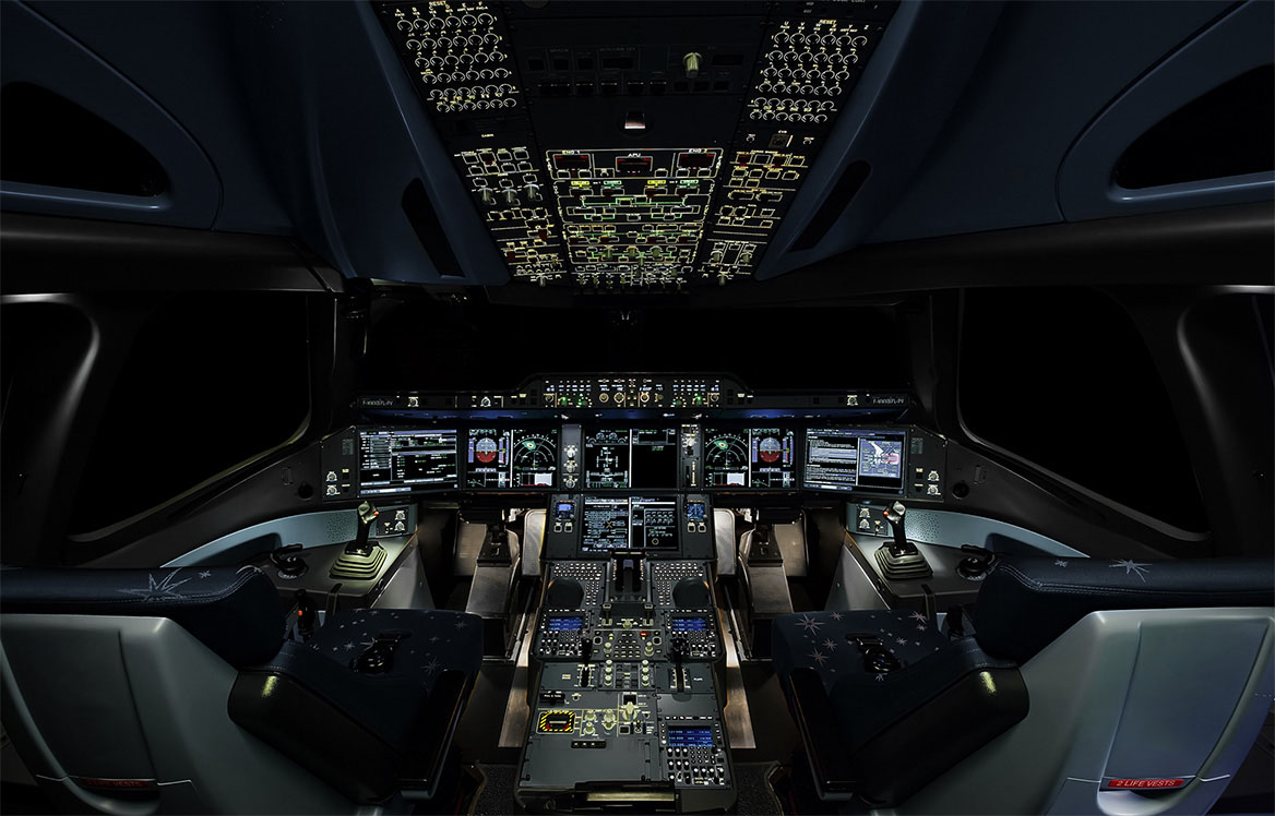 Displaying Image For Airbus A380 Cockpit Wallpaper