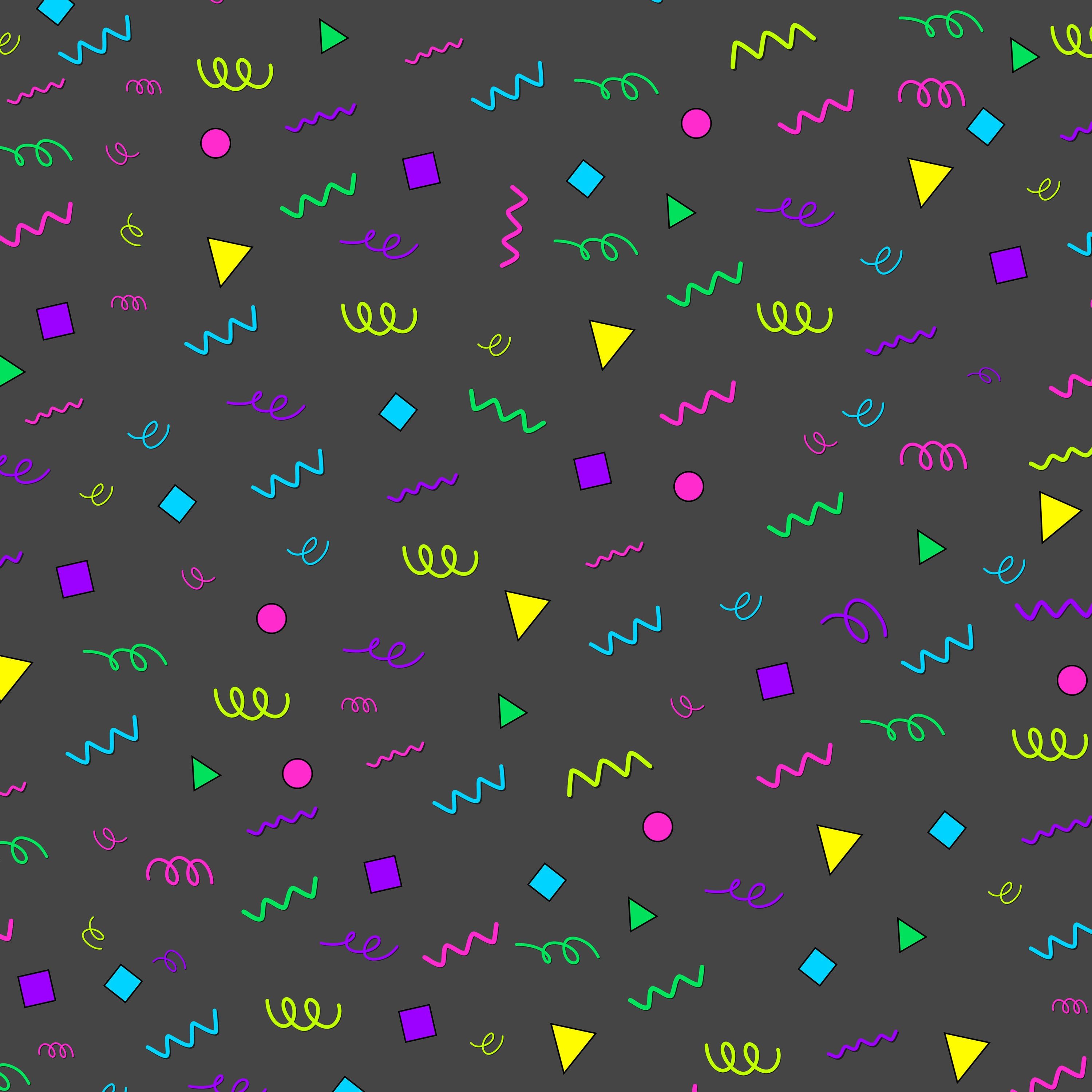 Black 90s Background Aesthetic Style Patterns Colors Wallpaper