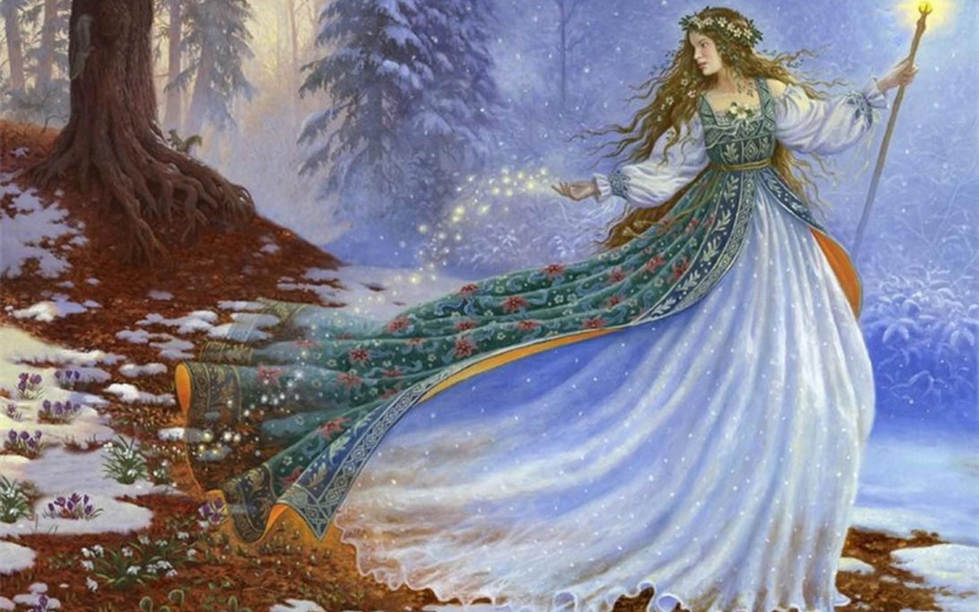 Winter Fairy Wallpaper High Definition Quality