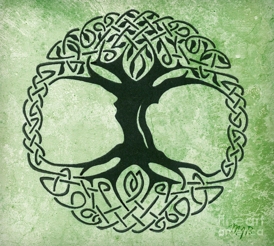 Fine Art iPhone Wallpaper Celtic Tree Of Life Drawing