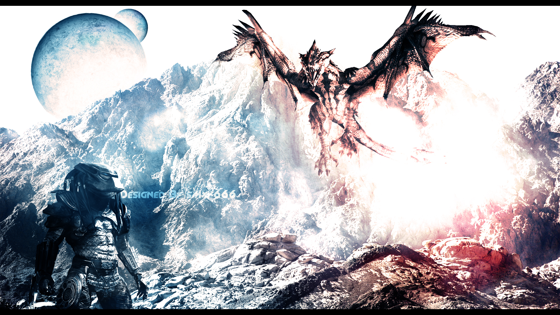 Predator Vs Rathalos By Smxy666 Watch Fan Art Wallpaper Games