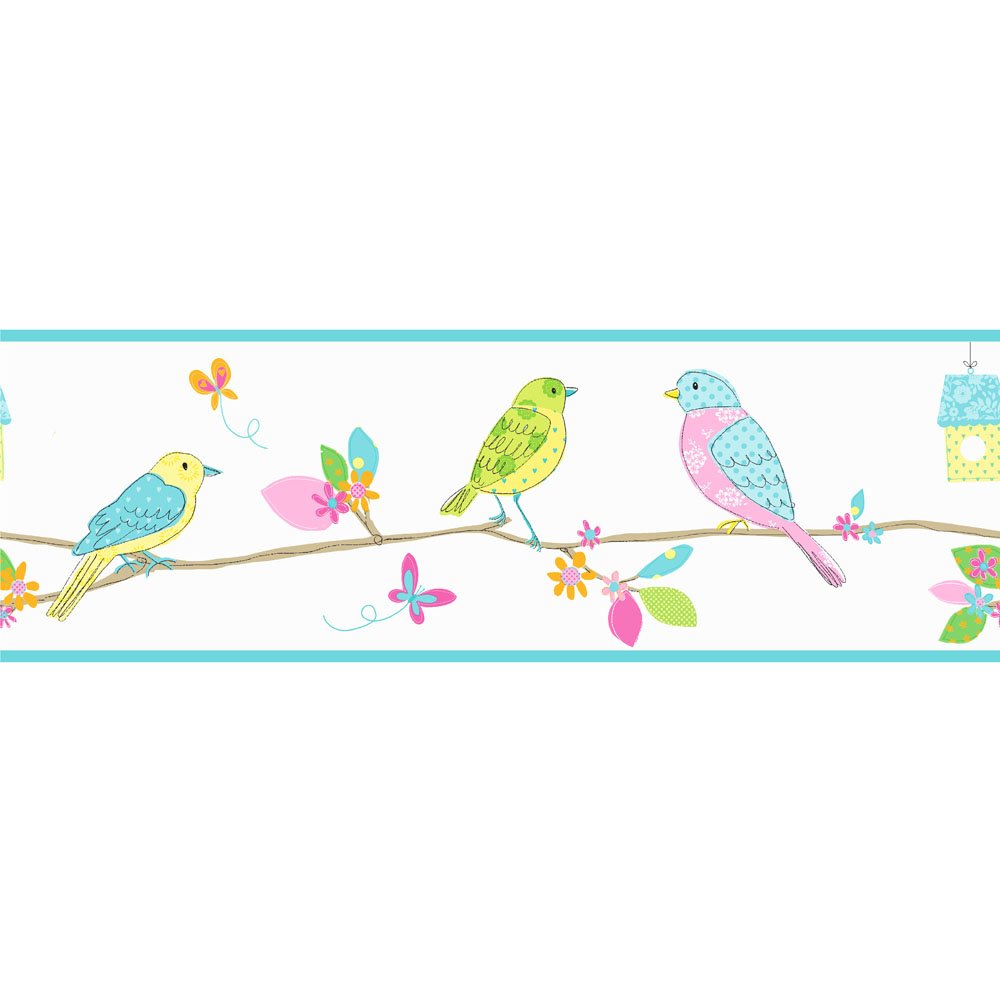 Pretty Birds Wallpaper Border from the Fine Decor collection Hoopla