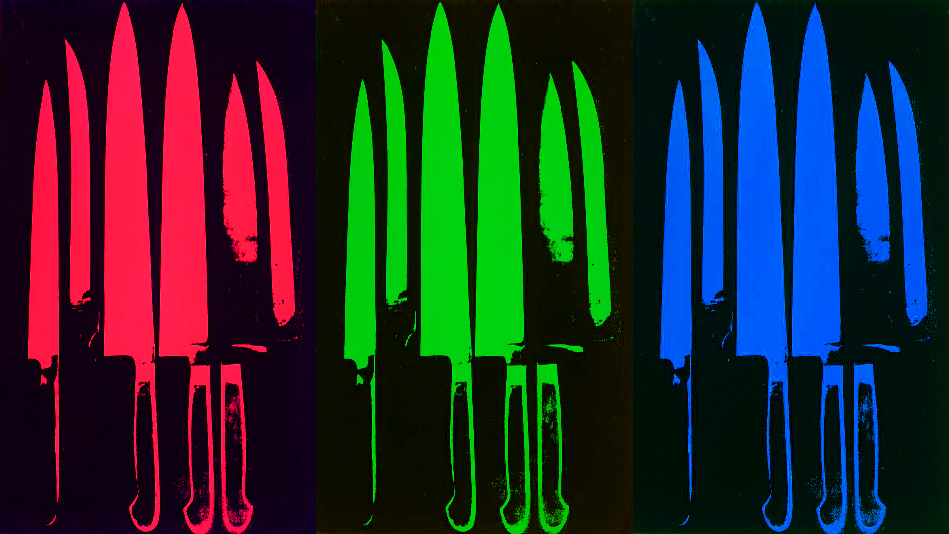 Andy Warhol Knives Google Skins Background