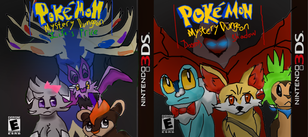 fake pokemon mystery dungeon game things xD by Peppermintninjakitty on 1024x457