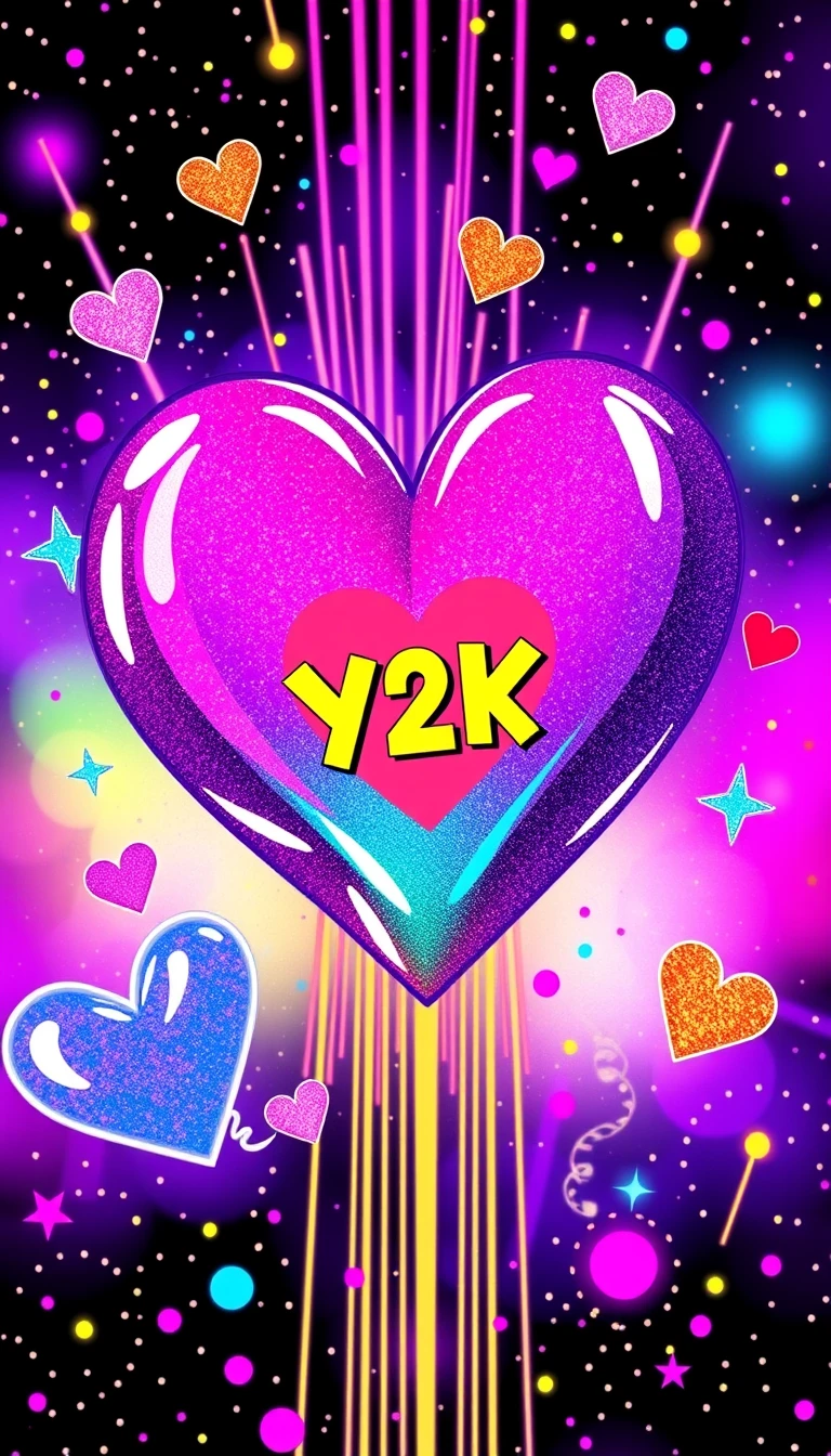 Y2k Heart Wallpaper
