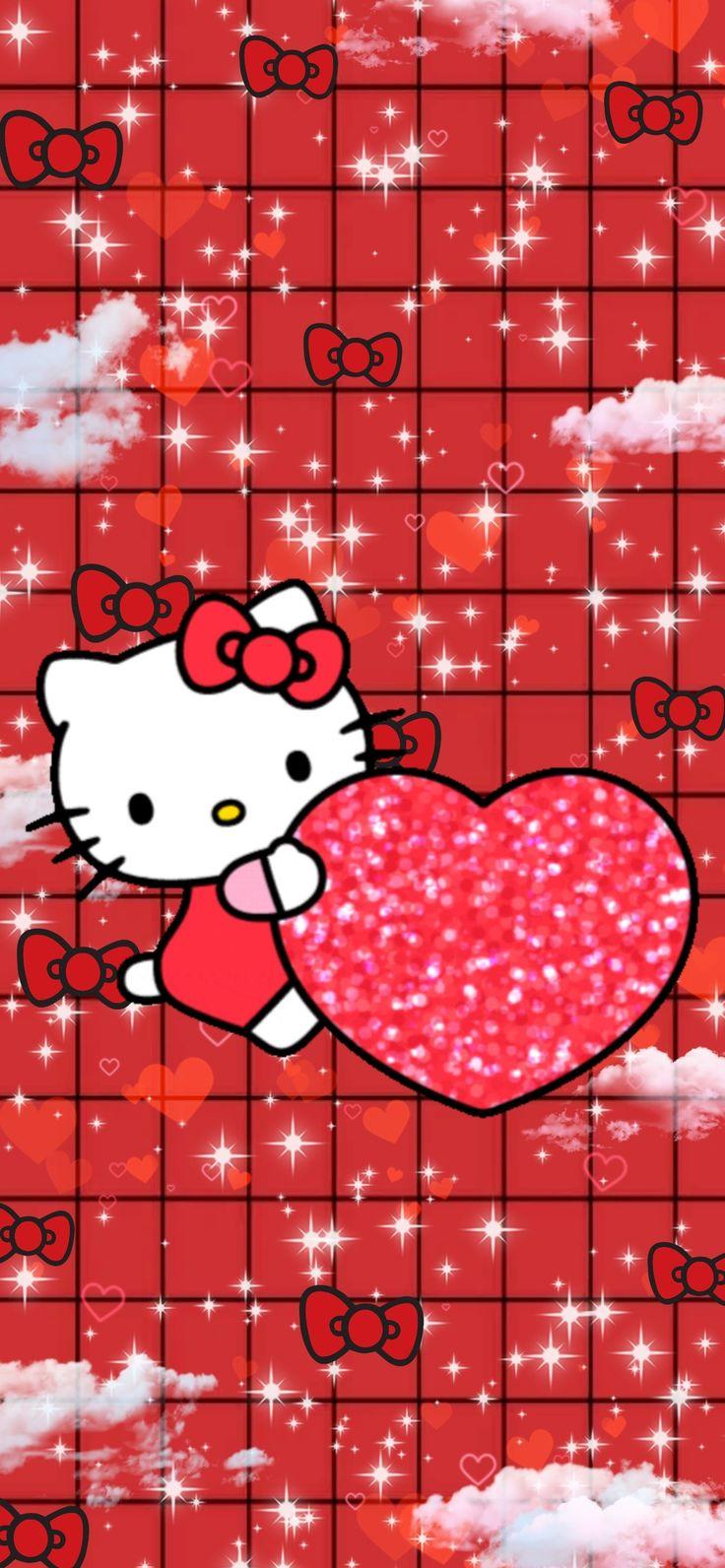Hello Kitty Red Aesthetic Phone Wallpaper iPhone