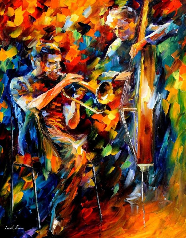 Jazz Duo Leonid Afremov By Leonidafremov