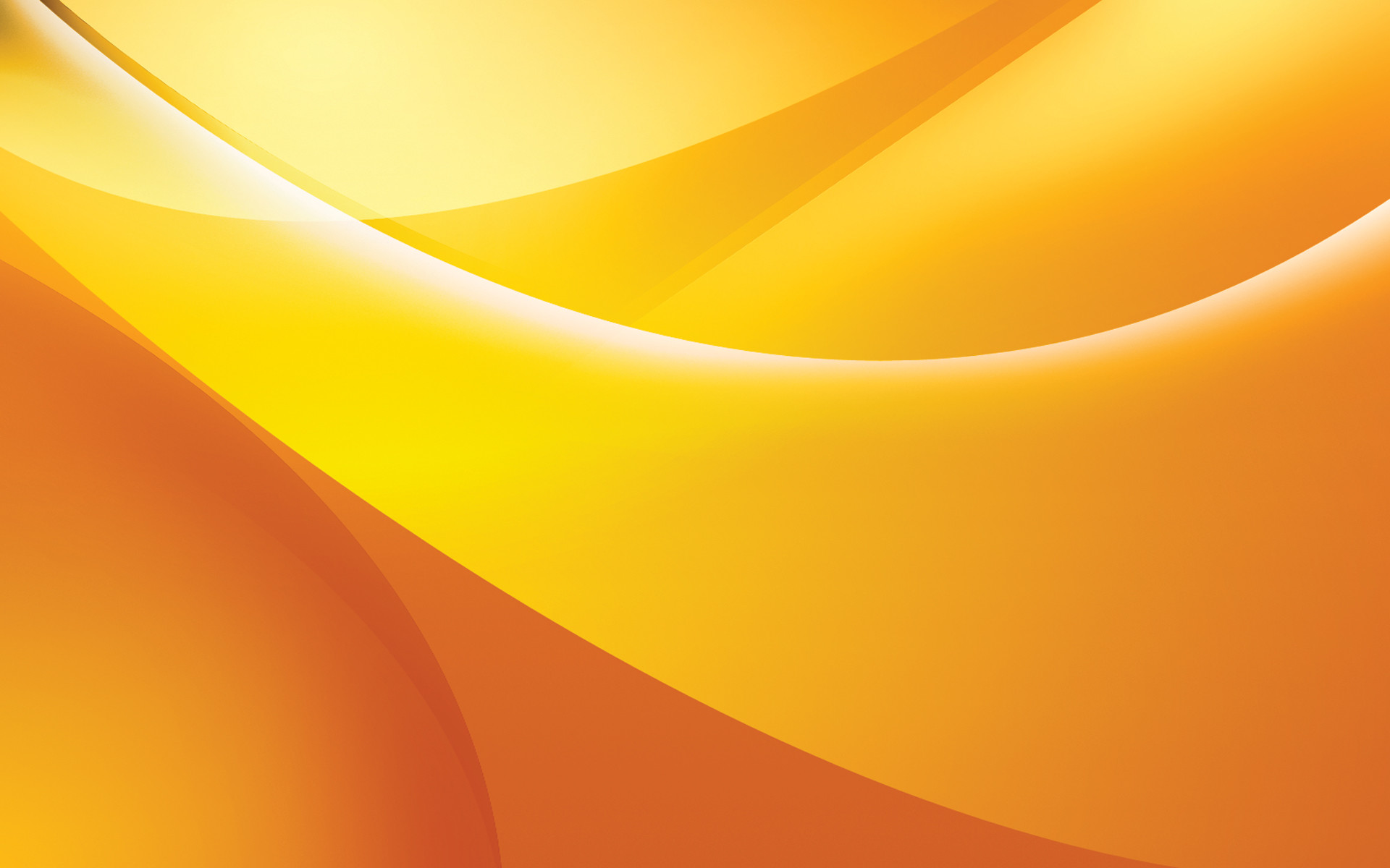 Abstract orange wallpaper with flowing, curved lines and gradients