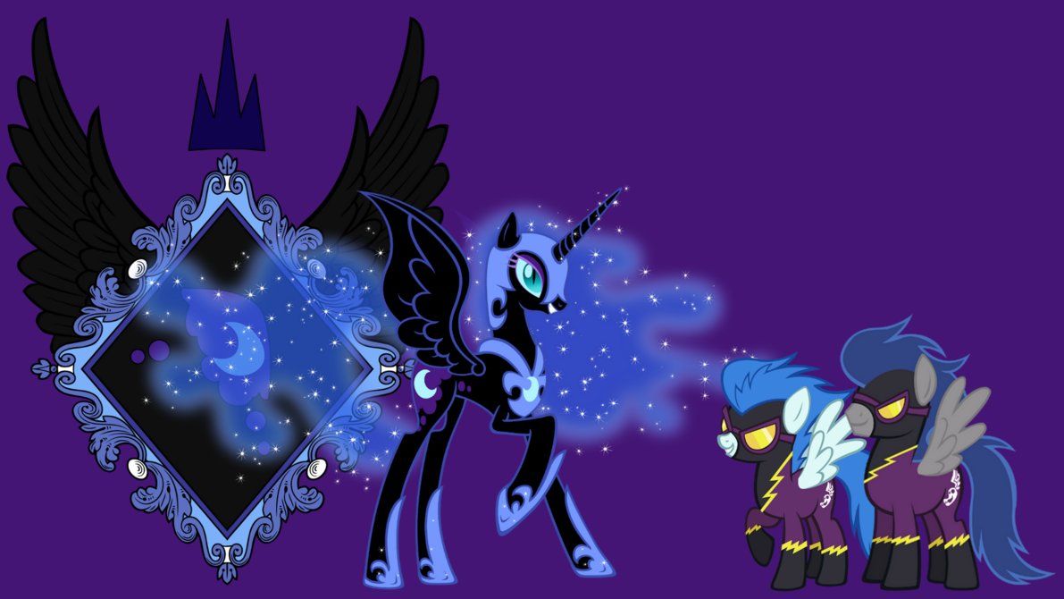 Nightmare Moon And Shadowbolt Wallpaper By Neodarkwing