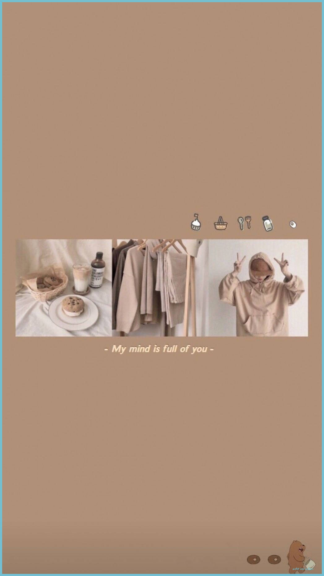 Beige Brown Aesthetic Wallpaper