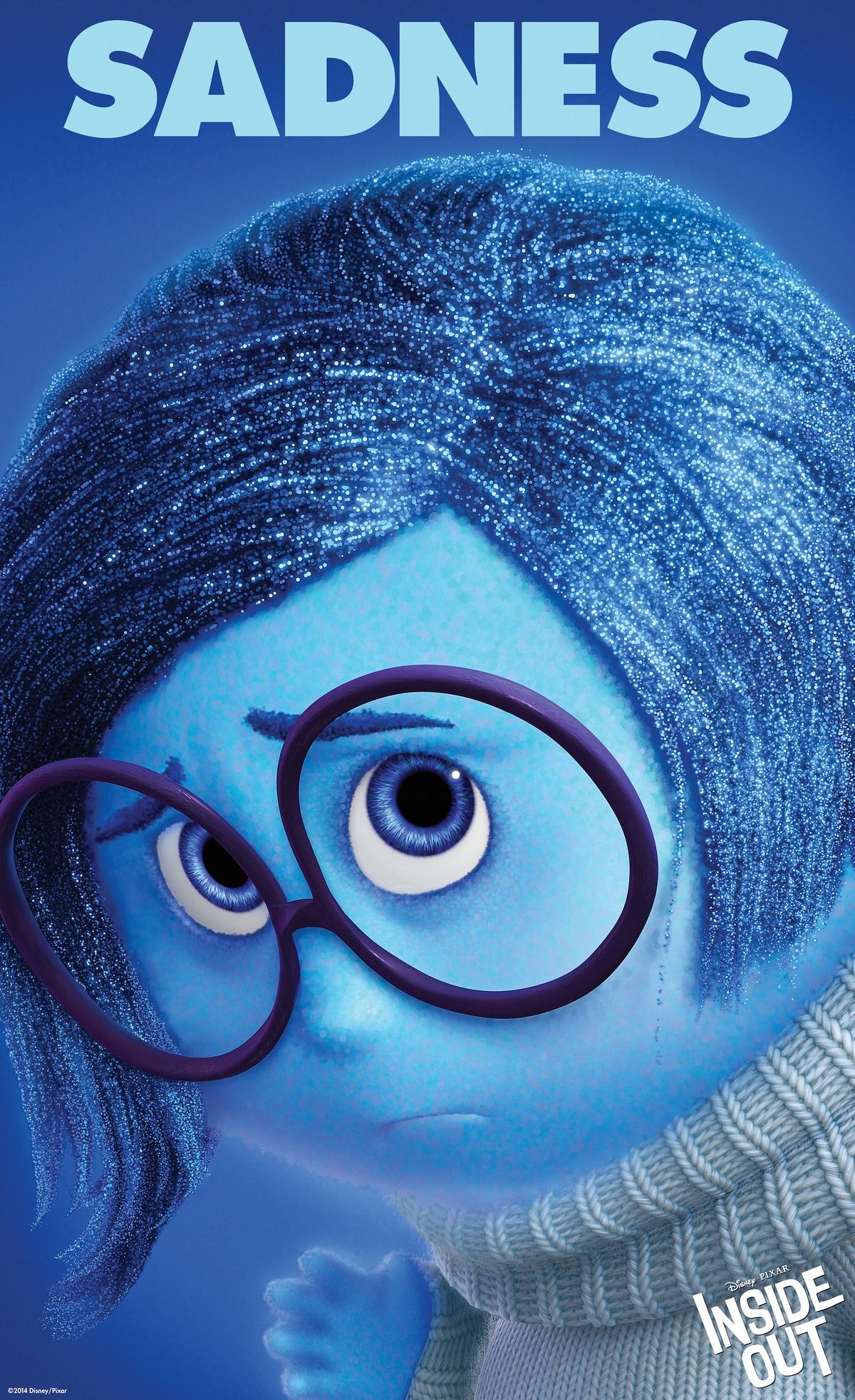 First Inside Out Character Poster And Video Feature Sadness Wallpaper