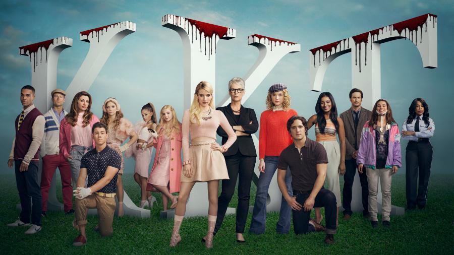 Scream Queens Tv Series Cast 4k Wallpaper