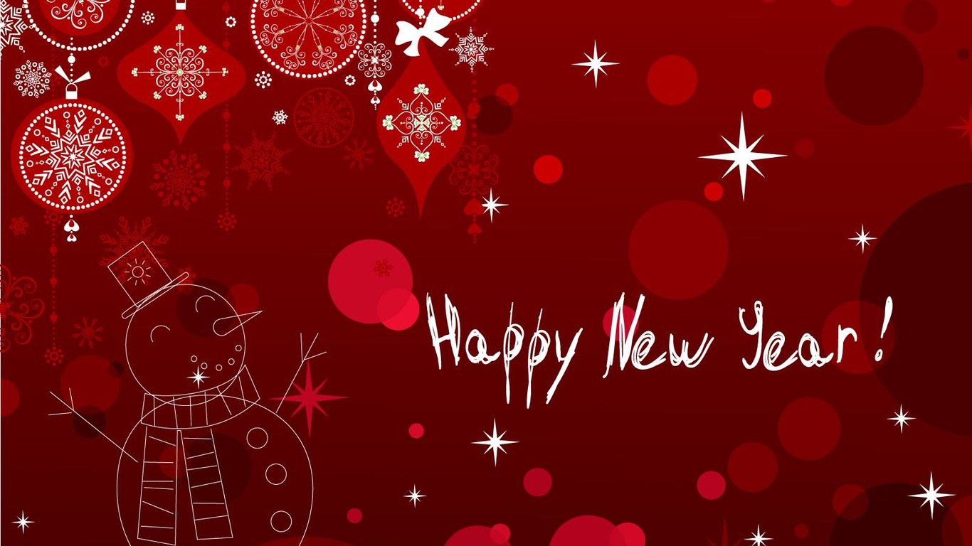 Happy New Year Red Funny Wallpaper