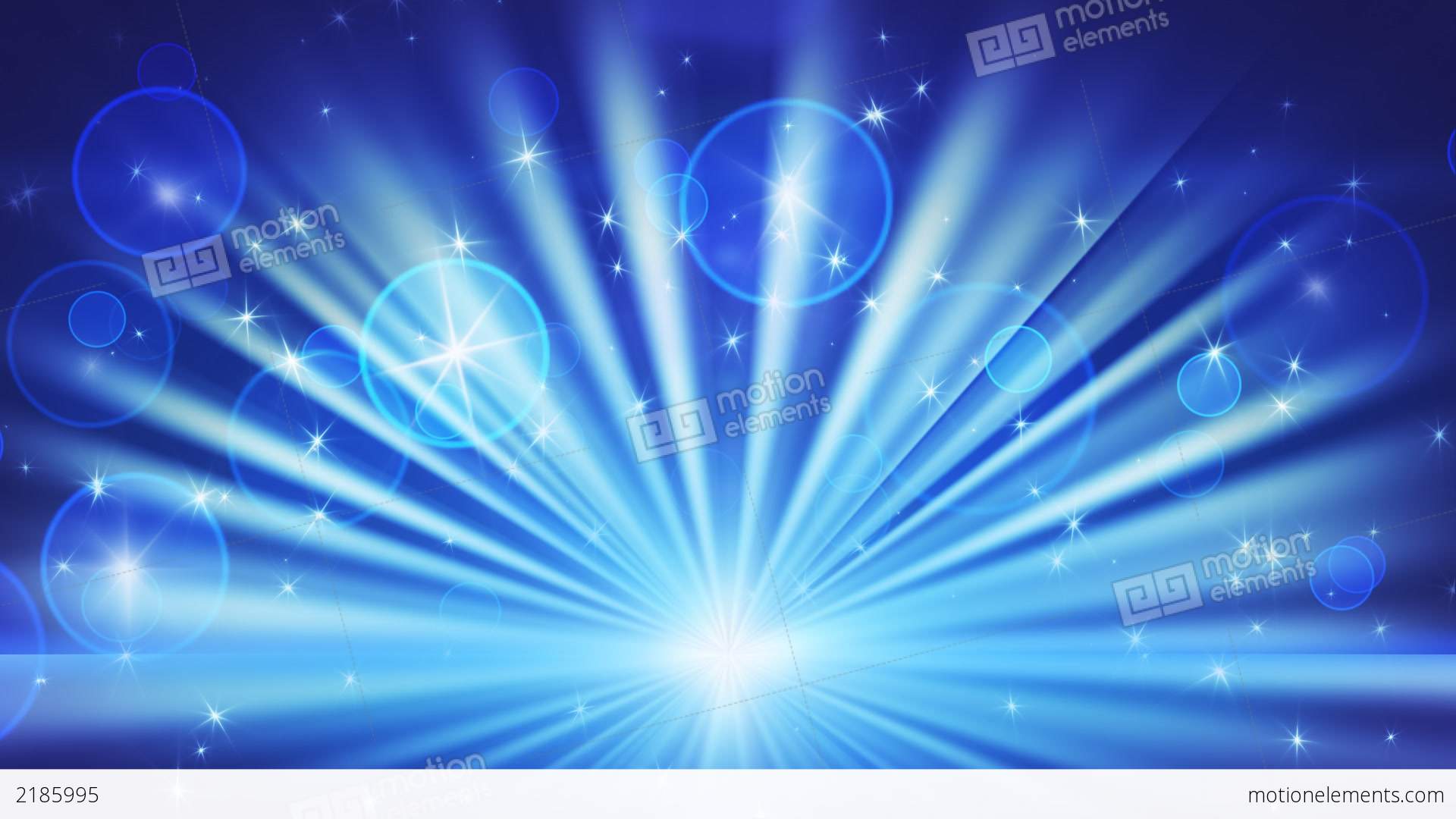 Lights And Shining Stars Blue Loop Background Stock