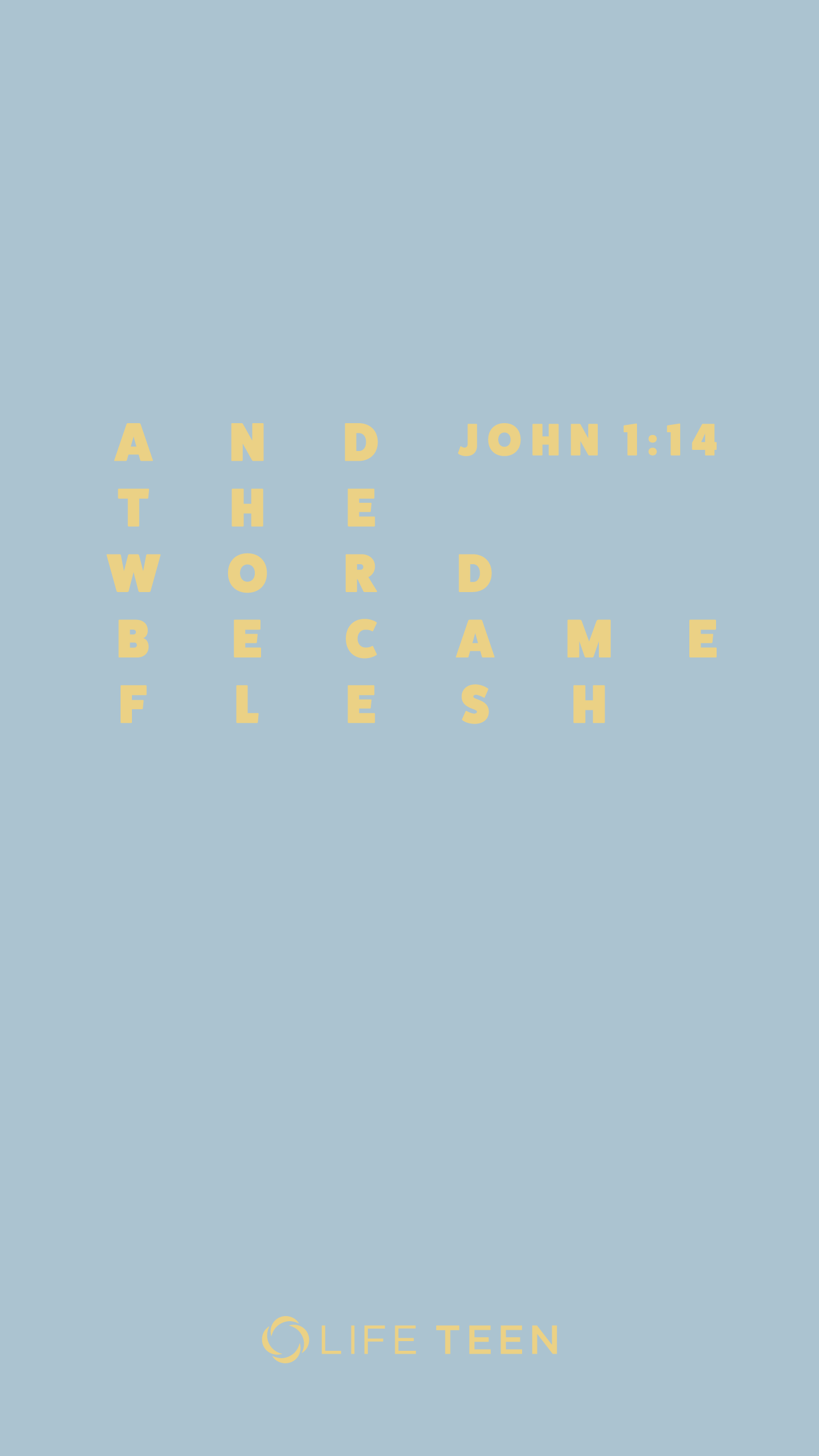 The Word Became Flesh Christmas Wallpaper Lifeteen For