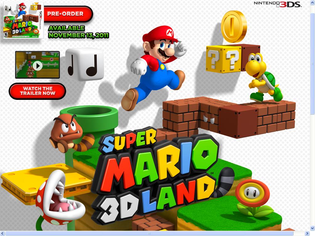 Super Mario 3d Land Videogame Wallpaper Vizio