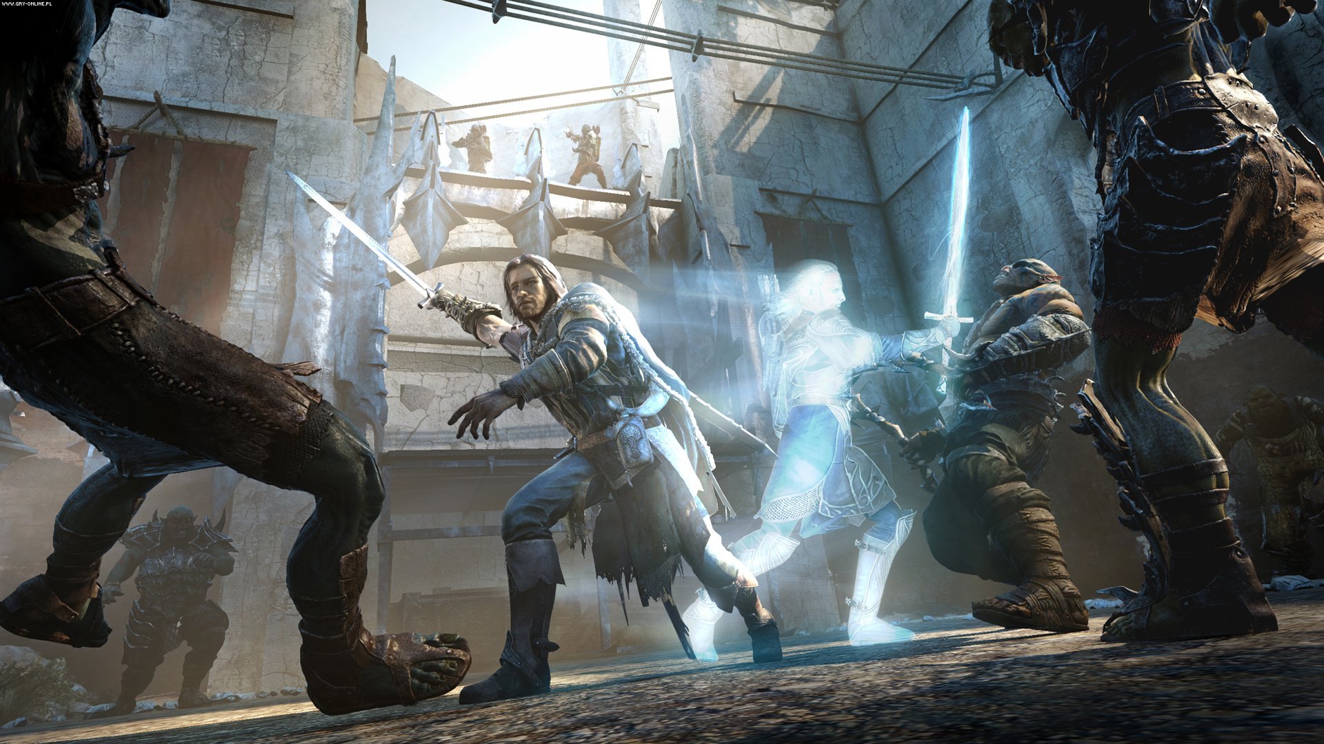Shadow of Mordor Shadow Fight With Man Wallpaper
