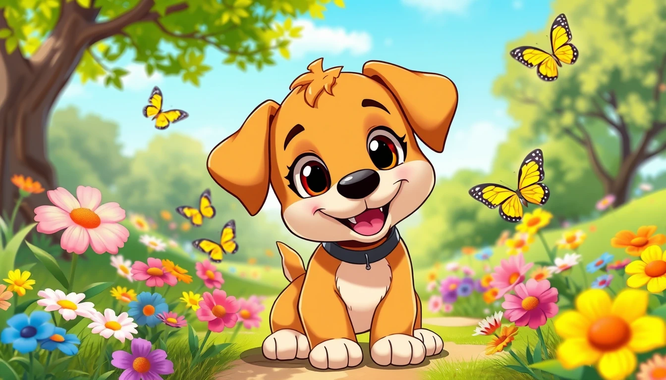 Cartoon Puppy Wallpaper